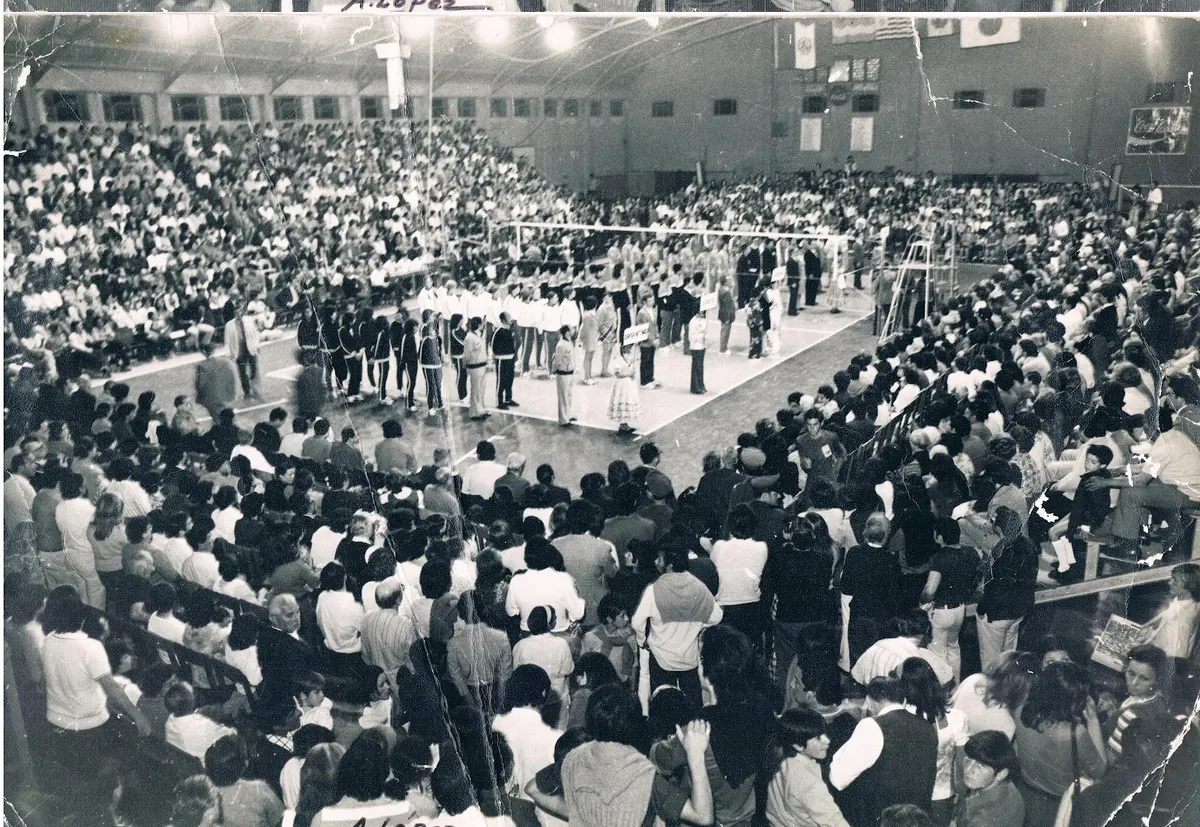 Mundial de Vóley Femenino 1973: el Della Santa colmado